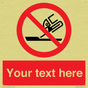 Custom prohibition Do not use for face grinding